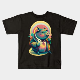 Pot-Bellied Pig Kids T-Shirt